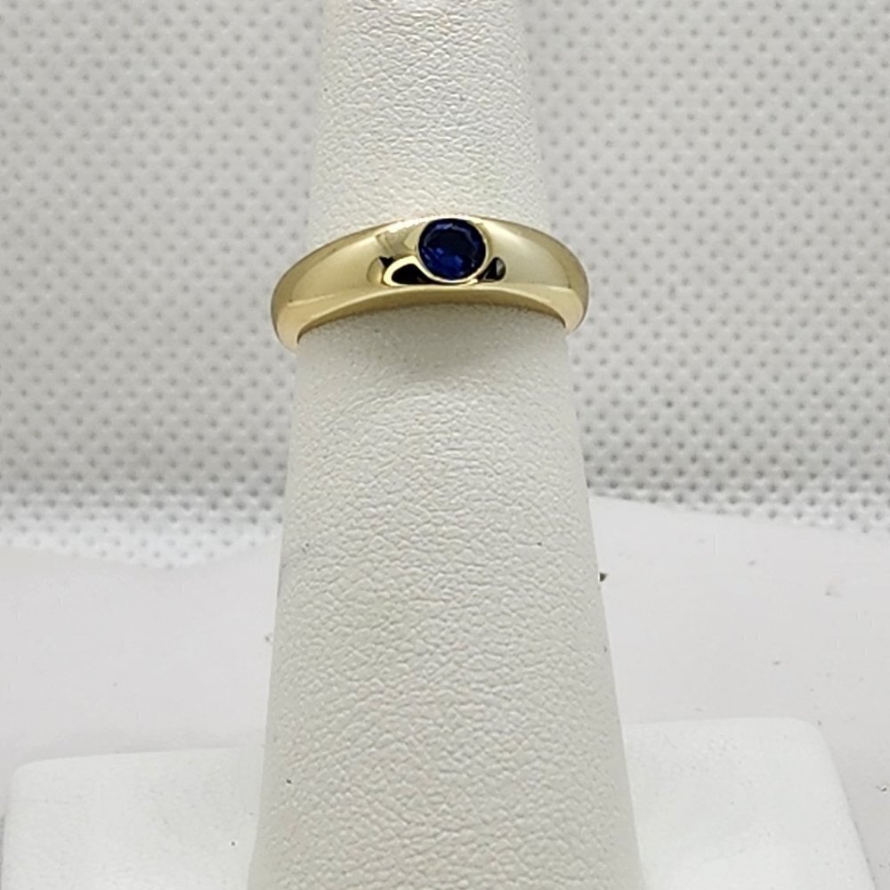 LAST ONE Brand New Sterling Silver 925 Blue Gemstone Ring